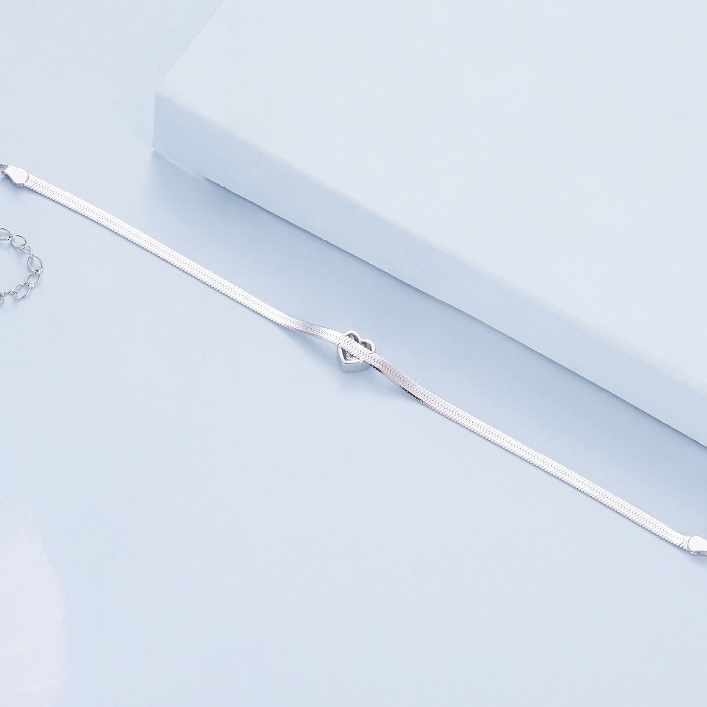 Light luxury style heart bracelet s925 zircon heart-shaped minimalist bracelet