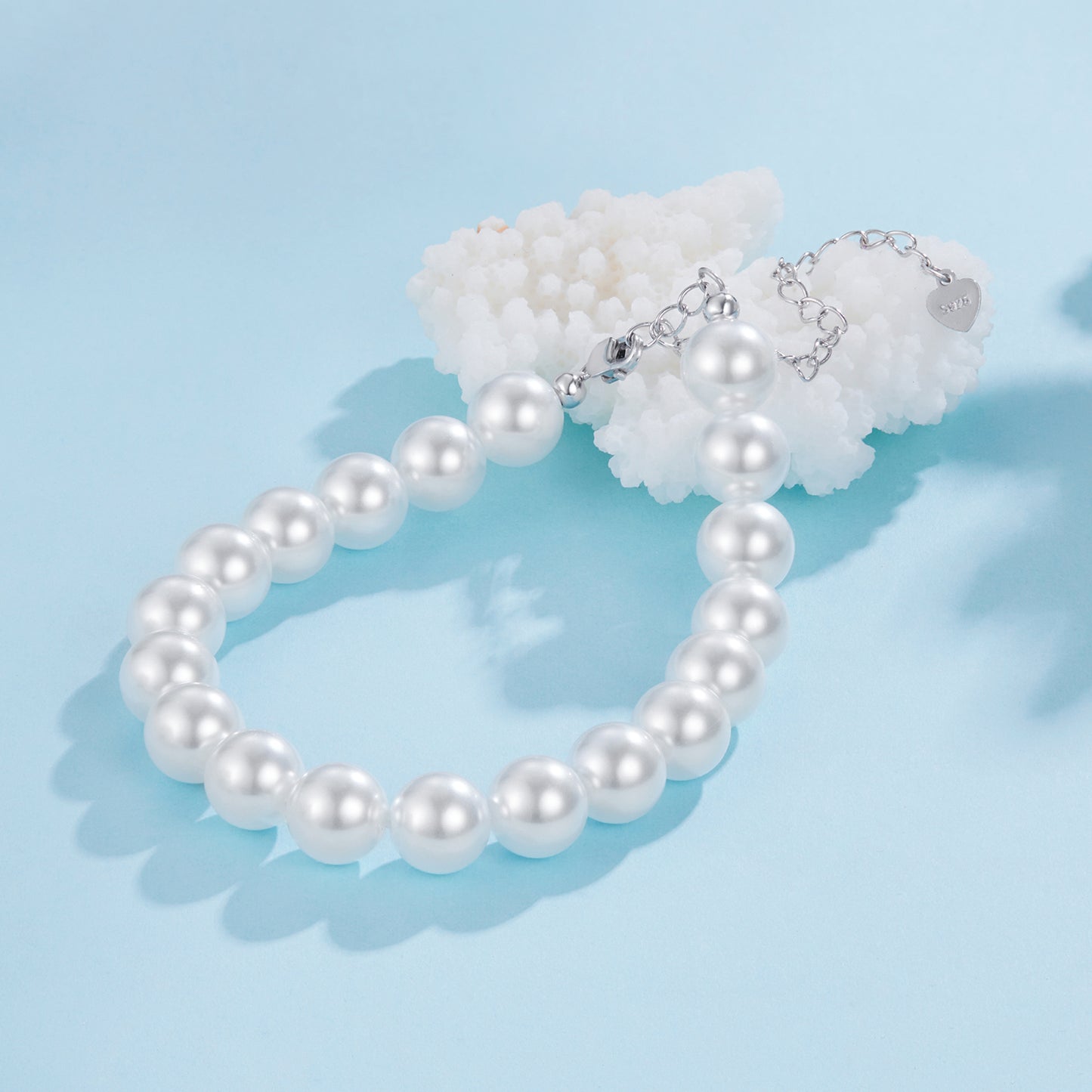 Classic and elegant pearl bracelet s925 pure silver with a high-end feel and simple temperament