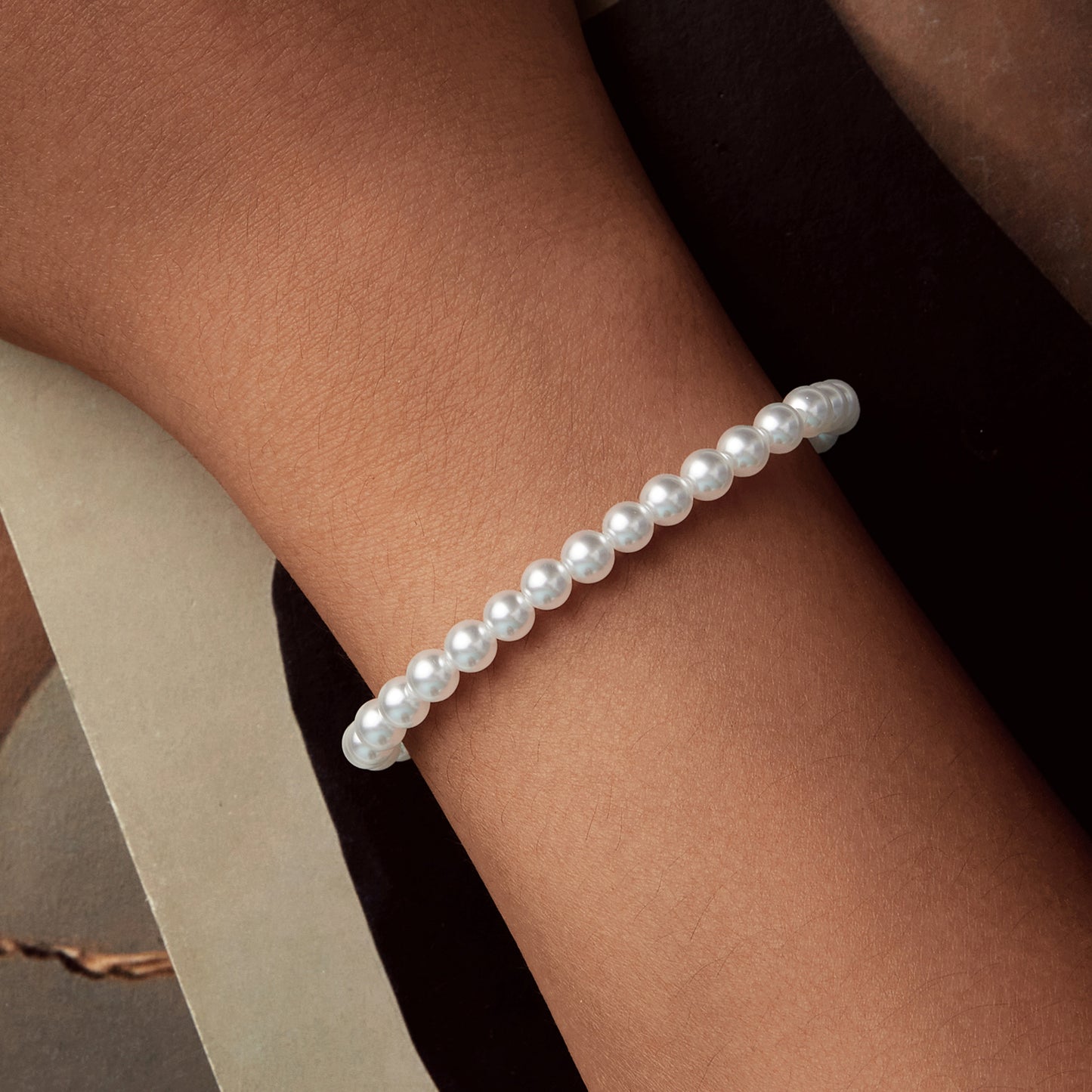 Classic and elegant pearl bracelet s925 pure silver with a high-end feel and simple temperament