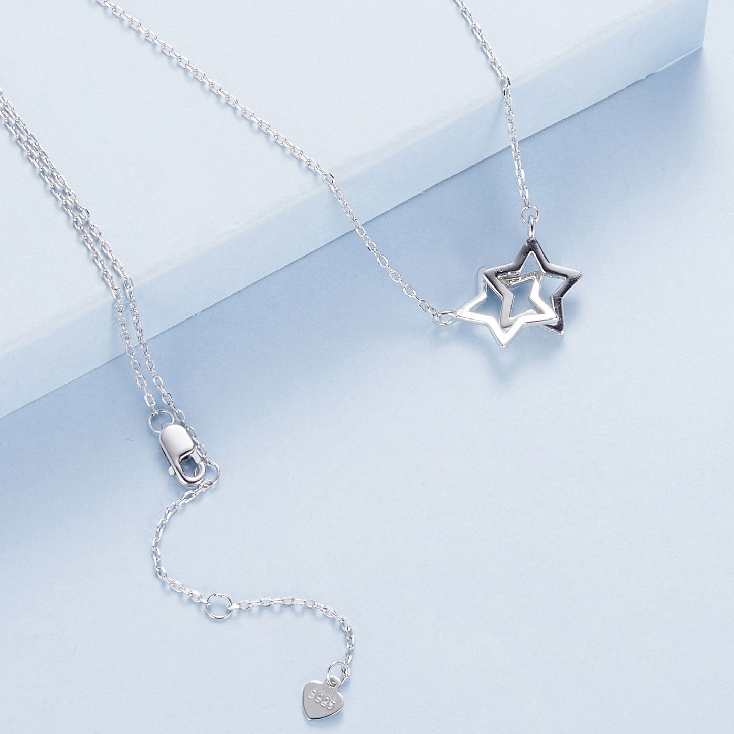 Versatile swaying starlight necklace s925 pure silver