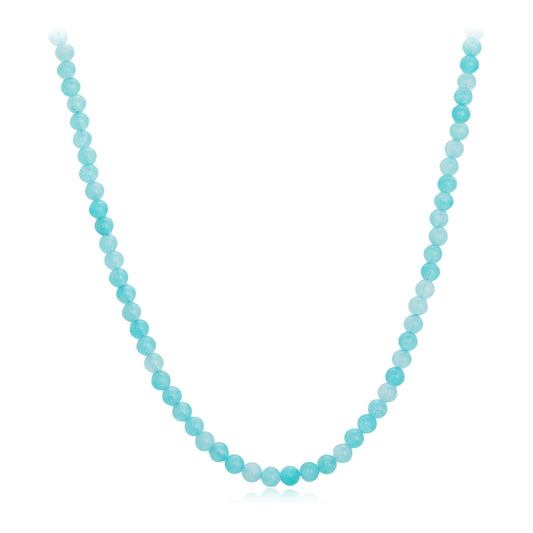 Fashionable and luxurious blue collarbone necklace s925 pure silver