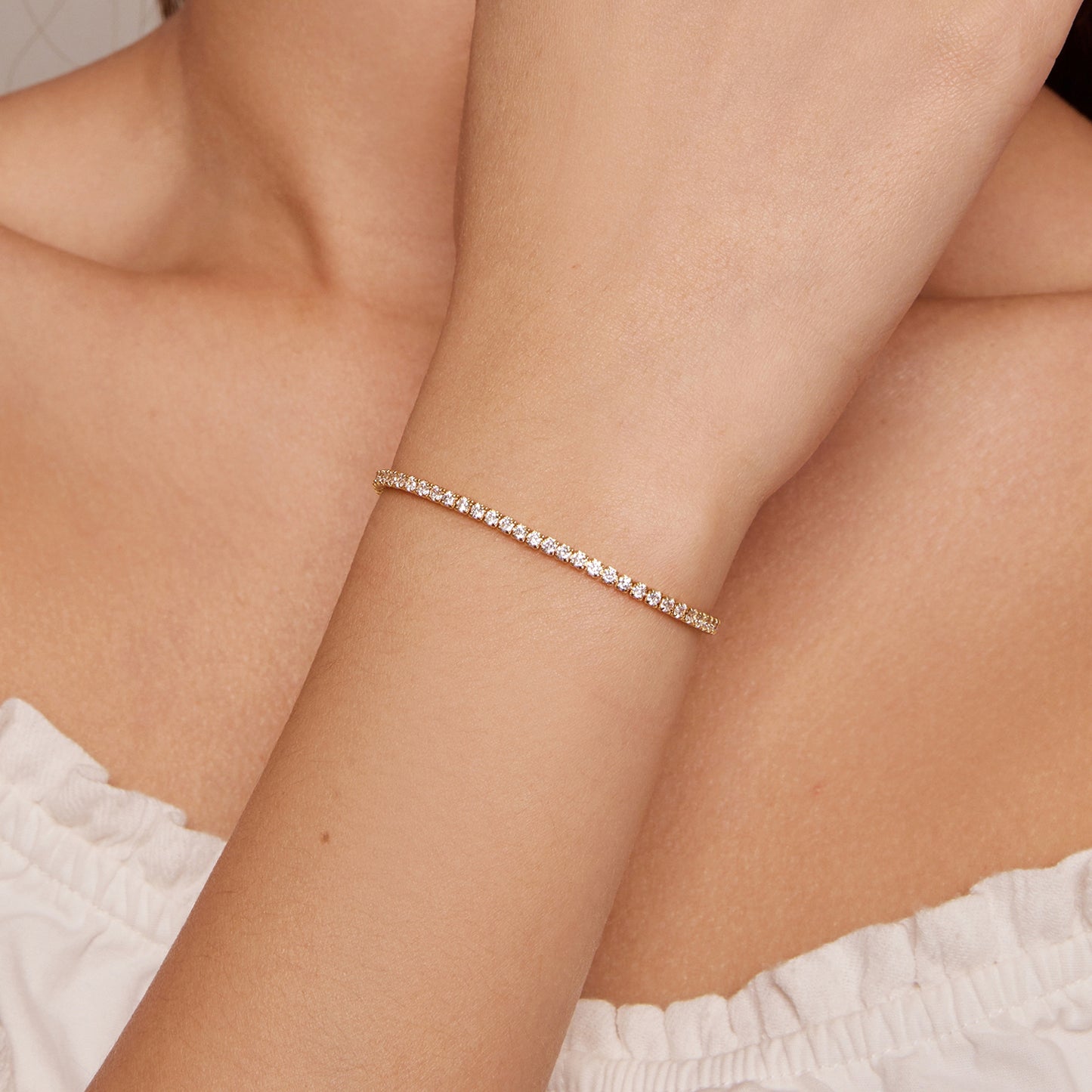 S925 sterling silver bracelet with adjustable simplicity and high-end temperament, women's fashion bracelet