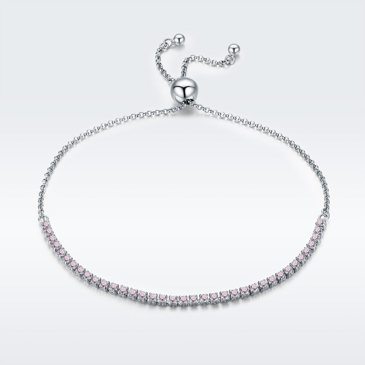 S925 sterling silver bracelet with adjustable simplicity and high-end temperament, women's fashion bracelet