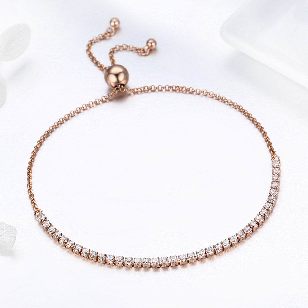 S925 sterling silver bracelet with adjustable simplicity and high-end temperament, women's fashion bracelet