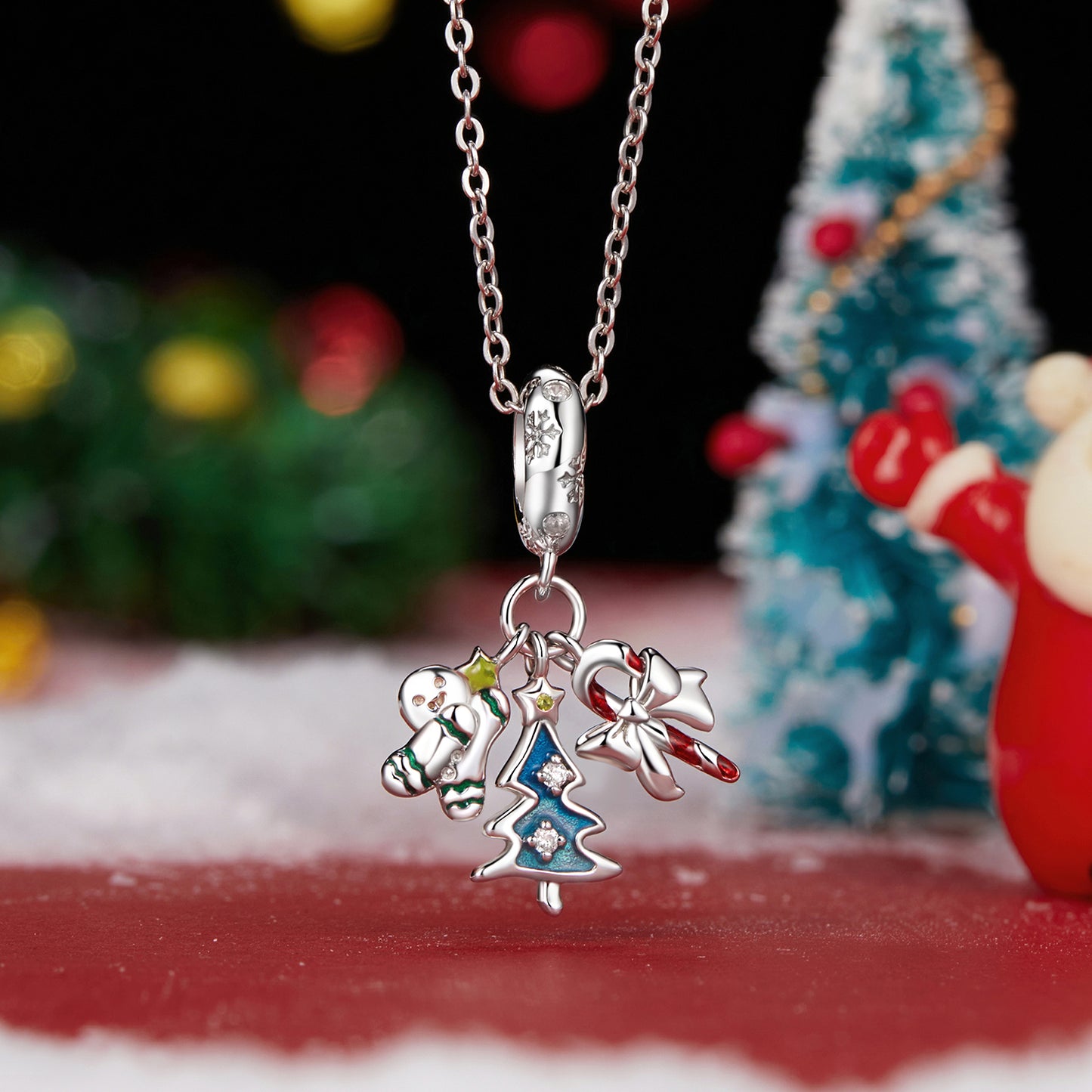 Christmas Joyful 3-in-1 Small Pendant Christmas Tree Creative DIY Fashion Beads