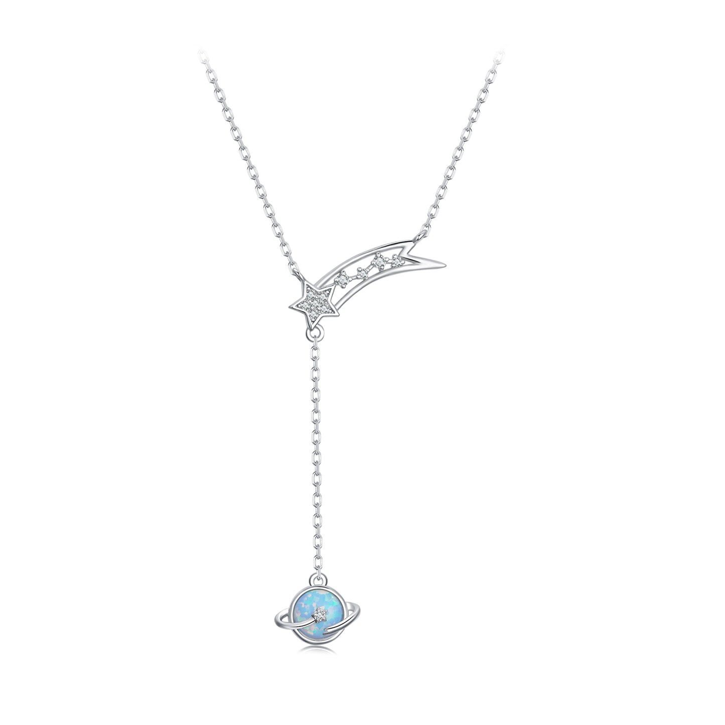 Versatile and high-end planet Auspicious necklace s925 pure silver necklace