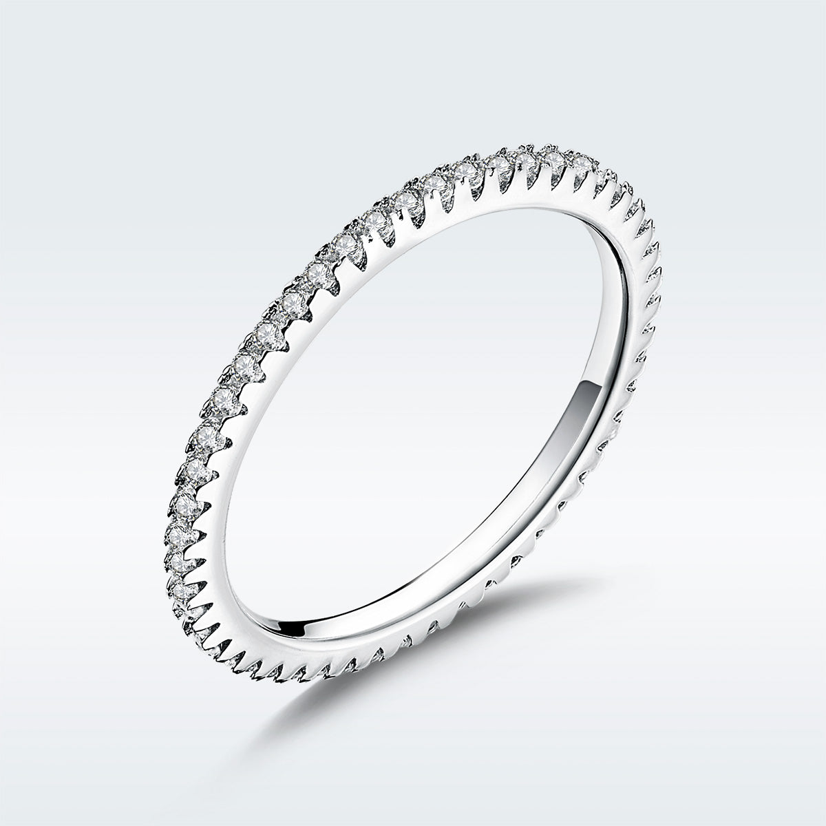 Minimalist Fashion Diamond encrusted Women's Minimalist Ring S925