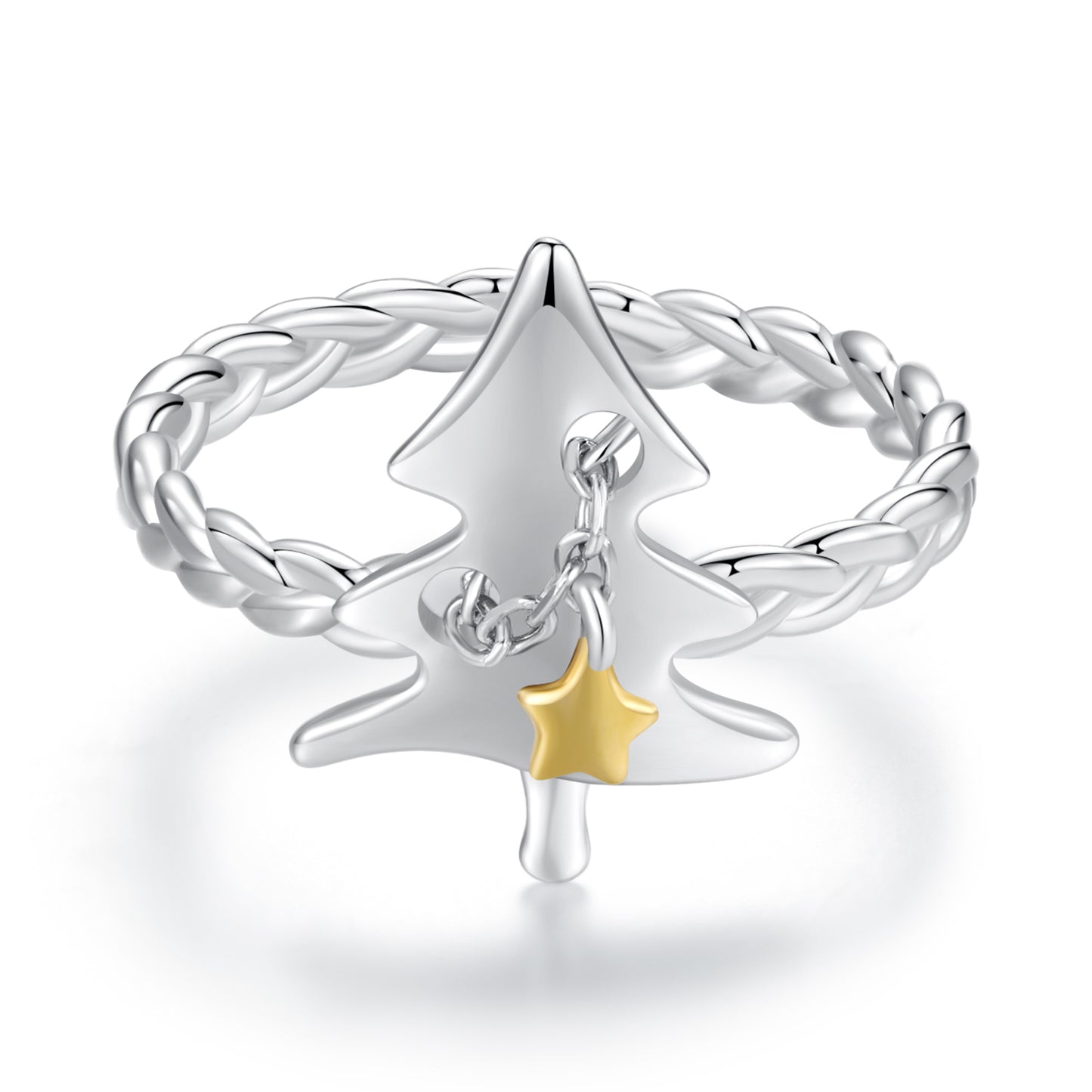 Christmas Tree Opening Ring 925 Solid Silver Ring