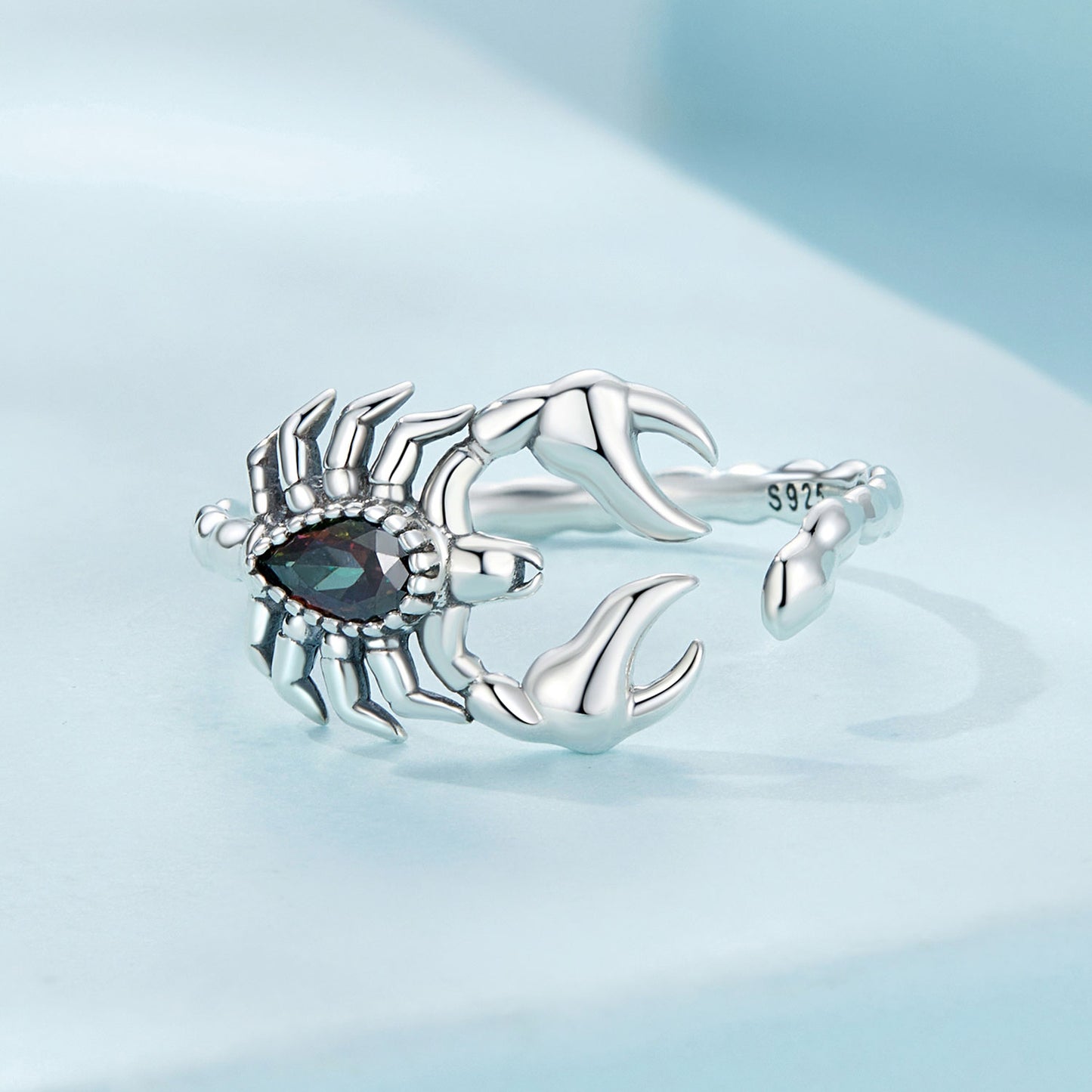 Retro Scorpion s925 Pure Silver Open Ring, Simple and Personalized Ring