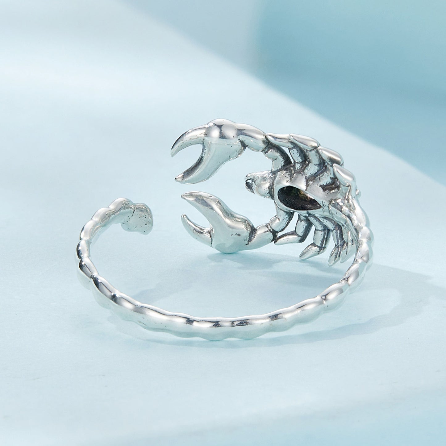 Retro Scorpion s925 Pure Silver Open Ring, Simple and Personalized Ring